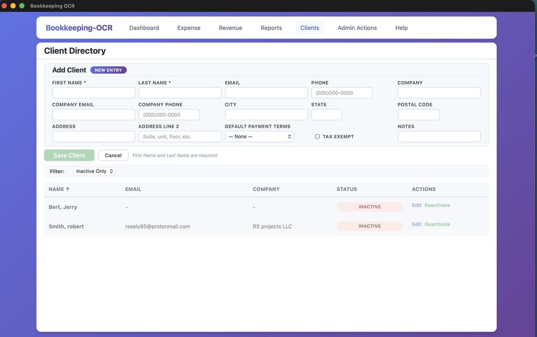 Deactivate client confirmation